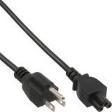 (€2,45*/1m) 2.00m InLine Stromkabel Stecker USA auf 3pol Buchse (€2,45*/1m) 2.00m InLine Stromkabel Stecker USA auf 3pol Buchse