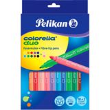Pelikan Fasermaler Colorella Duo dick+dünn C407/12 10Stifte Pelikan Fasermaler Colorella Duo dick+dünn C407/12 10Stifte