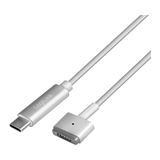 LogiLink USB-C Ladekabel zu Apple Mag Safe 2charg. 1,8m,silb LogiLink USB-C Ladekabel zu Apple Mag Safe 2charg. 1,8m,silb