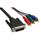 1.00m InLine Video Adapterkabel 3xCinch Stecker auf DVI 24+5 Stecker