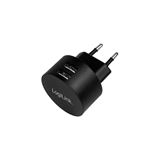 LogiLink USB Wall Charger 2port,Fast Charging 10.5W, schwarz LogiLink USB Wall Charger 2port,Fast Charging 10.5W, schwarz