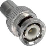 InLine Video Adapter Cinch Buchse auf BNC Stecker Silber
