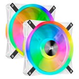 Corsair iCUE QL140 (CO-9050106-WW) RGB LED PWM Dual Fan Kit weiss Corsair iCUE QL140 (CO-9050106-WW) RGB LED PWM Dual Fan Kit weiss