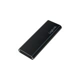LogiLink M.2 SATA Festplatten-Geh&auml;use, USB 3.1, schwarz