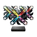 Zalman 120mm ZM-SF120A3 ARGB Triple Pack inkl. Controller, schwarz Zalman 120mm ZM-SF120A3 ARGB Triple Pack inkl. Controller, schwarz