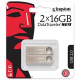16GB Kingston DataTraveler SE9, USB-A 2.0, 2er-Pack (DTSE9H/16GB-2P) 16GB Kingston DataTraveler SE9, USB-A 2.0, 2er-Pack (DTSE9H/16GB-2P)
