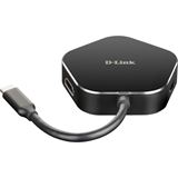 D-Link USB-C 4-PORT HUB+HDMI