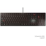 CHERRY KC 6000 Slim CHERRY SX USB Deutsch (CH) schwarz (kabelgebunden)