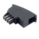 S-Impuls Adapter TAE-F auf RJ11 (6/4) schmale Ausf&uuml;hrung (Bulk)