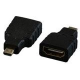 EFB Elektronik HDMI Adapter, HDMI-A auf HDMI-D Micro, Bu.-St., schwarz