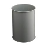 Durable Papierkorb Metall rund 15 Liter grau