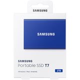2TB Samsung Portable SSD USB-C 3.1 T7 blau metallic