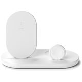 Belkin 3-in-1 Wireless Ladestation f. Apple Watch & iPhone wht Belkin 3-in-1 Wireless Ladestation f. Apple Watch & iPhone wht