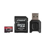 128GB Kingston Canvas React Plus microSDXC SDCR2 w/Adapter + MLPM 128GB Kingston Canvas React Plus microSDXC SDCR2 w/Adapter + MLPM