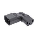 InLine Netzadapter IEC 60320 C14 / C13, links/rechts gewinkelt, 3pol. InLine Netzadapter IEC 60320 C14 / C13, links/rechts gewinkelt, 3pol.