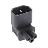 InLine Netzadapter IEC 60320 C14 / C5, oben/unten gewinkelt, 3pol. InLine Netzadapter IEC 60320 C14 / C5, oben/unten gewinkelt, 3pol.