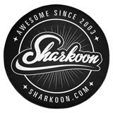 Sharkoon FLOOR MAT BLACK/WHITE ROUND 12