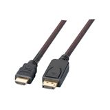 5.00m EFB Elektronik DisplayPort auf HDMI A, St.-St., schwarz 5.00m EFB Elektronik DisplayPort auf HDMI A, St.-St., schwarz