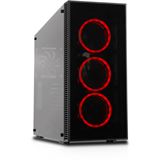 Cooltek Vier mit Sichtfenster Midi Tower ohne Netzteil schwarz Cooltek Vier mit Sichtfenster Midi Tower ohne Netzteil schwarz