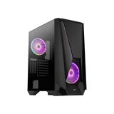 AeroCool Visor mit Sichtfenster Midi Tower ohne Netzteil schwarz AeroCool Visor mit Sichtfenster Midi Tower ohne Netzteil schwarz