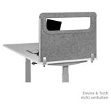 BakkerElkhuizen Seitenwand rund ohne Acrylglasscheibe, grau BakkerElkhuizen Seitenwand rund ohne Acrylglasscheibe, grau