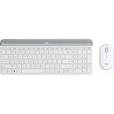Logitech MK470 Slim Wireless Keyboard and Mouse Combo weiss, USB, FR Layout (920-009191) Logitech MK470 Slim Wireless Keyboard and Mouse Combo weiss, USB, FR Layout (920-009191)