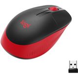 Logitech M190 USB schwarz/rot (kabellos)