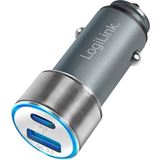 LogiLink Logilink USB Kfz Ladeadapter 2Port 1xUSB-C PD,1xUSB-A QC,36W LogiLink Logilink USB Kfz Ladeadapter 2Port 1xUSB-C PD,1xUSB-A QC,36W