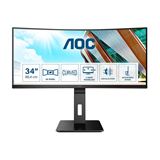 34" (86,36cm) AOC CU34P2A schwarz 3440x1440 1x DisplayPort 1.2 /