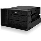 IcyDock 3x3.5" SATA in 2x5.25" bay backplace cage 80mm fan IcyDock 3x3.5" SATA in 2x5.25" bay backplace cage 80mm fan