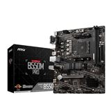 MSI B550M Pro AMD B550 So.AM4 Dual Channel DDR4 U ATX Retail MSI B550M Pro AMD B550 So.AM4 Dual Channel DDR4 U ATX Retail