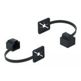 Delock Staubschutz für RJ45 Stecker mit Befestigungsclip schwarz Delock Staubschutz für RJ45 Stecker mit Befestigungsclip schwarz