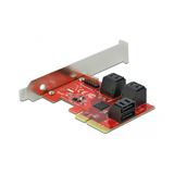 Delock 6 Port SATA PCI Express x4 Karte - Low Profile Formfaktor Delock 6 Port SATA PCI Express x4 Karte - Low Profile Formfaktor