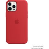 Apple Silikon Case mit MagSafe für iPhone 12 Pro Max rot Apple Silikon Case mit MagSafe für iPhone 12 Pro Max rot