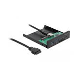 Delock 3.5? USB 3.2 Gen 1 Front Panel 1 x USB Type-CÖ + 2 x USB Delock 3.5? USB 3.2 Gen 1 Front Panel 1 x USB Type-CÖ + 2 x USB