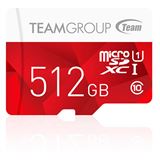 512GB TeamGroup Color Card I red R80/W20 microSDXC Kit, UHS-I, Class 512GB TeamGroup Color Card I red R80/W20 microSDXC Kit, UHS-I, Class