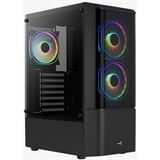 AeroCool Quantum V2 mit Sichtfenster Midi Tower ohne Netzteil schwarz AeroCool Quantum V2 mit Sichtfenster Midi Tower ohne Netzteil schwarz