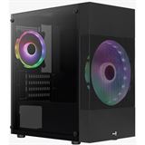 AeroCool Atomic Lite Mini Tower ohne Netzteil schwarz