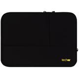 Techair Slipcase Neopren Schwarz 15,6" m.Zusatzfach f&uuml;r Zub.