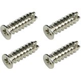 Aquatuning 4 St&uuml;ck 16mm - silber L&uuml;fterschrauben (80117)