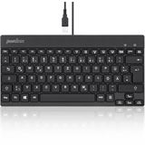 Perixx Periboard-326 Mini USB Deutsch schwarz (kabelgebunden)