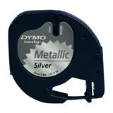 Dymo LetraTag Band 12mm x 4m sw/silb schwarz auf Dymo LetraTag Band 12mm x 4m sw/silb schwarz auf