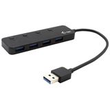 I-TEC USB 3.0 Metal HUB 4 Port mit einzelnen Ein / Aus-Schaltern 4x