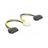 Delock Stromkabel 2 x SATA 15 Pin Stecker zu 8 Pin EPS Stecker 15 cm Delock Stromkabel 2 x SATA 15 Pin Stecker zu 8 Pin EPS Stecker 15 cm