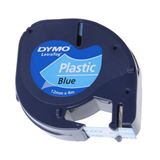 Dymo LetraTag Band 12mm x 4m sw/blau schwarz auf blau,Plastik Dymo LetraTag Band 12mm x 4m sw/blau schwarz auf blau,Plastik