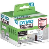 Dymo Etiketten Kunststoff weiss 2 Rollen &szlig; 450 Etiketten,