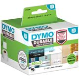 Dymo Etiketten Kunststoff weiss 2 Rollen &szlig; 850 Etiketten,