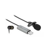 Delock USB Krawatten Lavalier Mikrofon Omnidirektional 24 Bit / 192 Delock USB Krawatten Lavalier Mikrofon Omnidirektional 24 Bit / 192