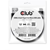 Club 3D Kabel USB 3.2 Typ A > Micro USB 1m St/St