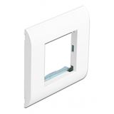 Delock Easy 45 Modulträger mit Abdeckrahmen 80 x 80 mm weiss Delock Easy 45 Modulträger mit Abdeckrahmen 80 x 80 mm weiss